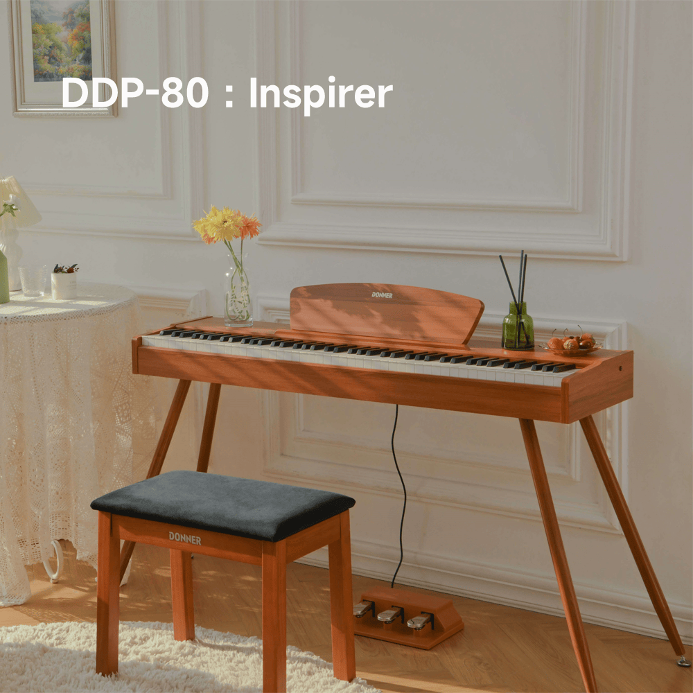Donner DDP-80 : un piano numérique en bois de style vintage doté d'une technologie sonore experte
