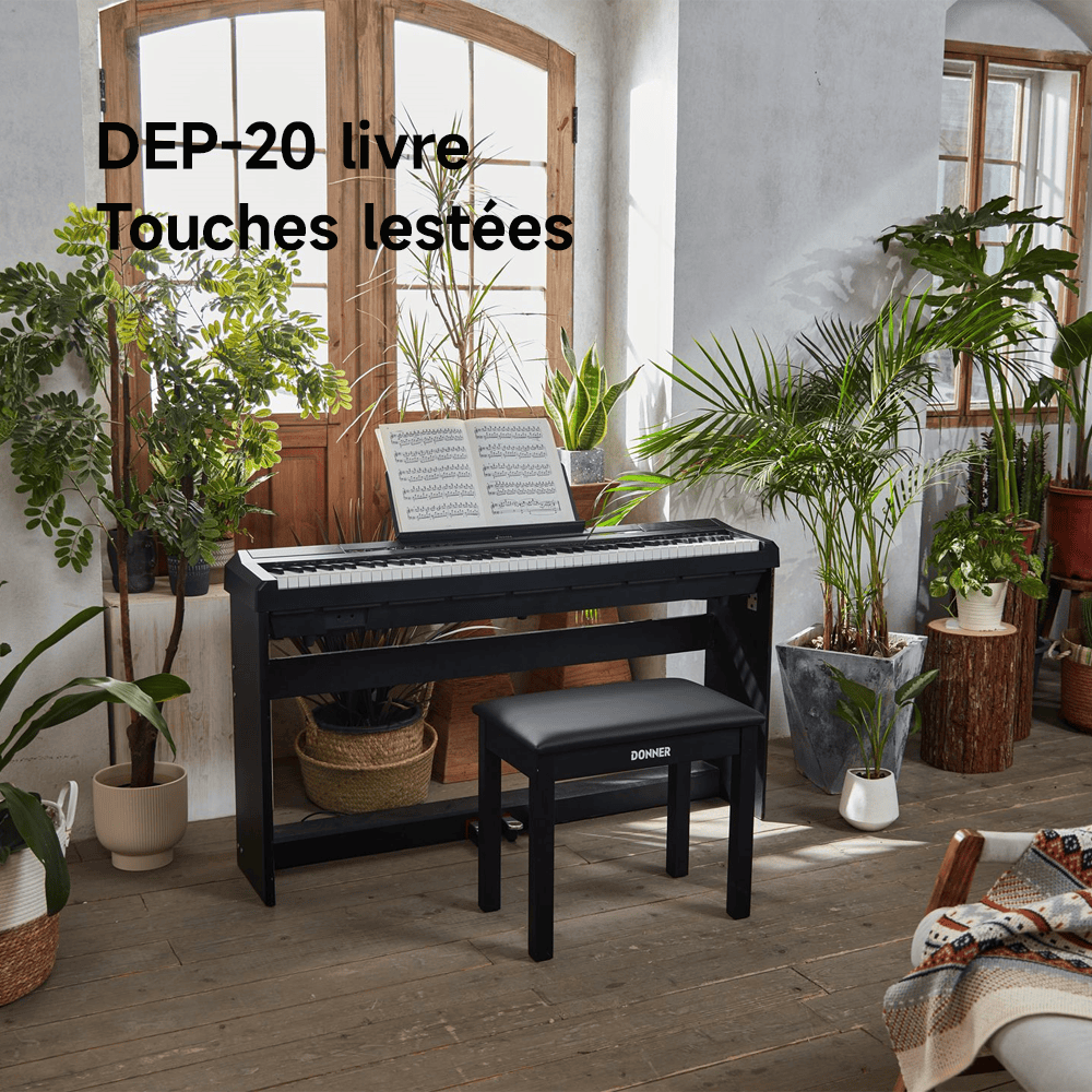Donner DEP-20 Piano numérique lesté portable 88 touches : un délicieux voyage dans la musique