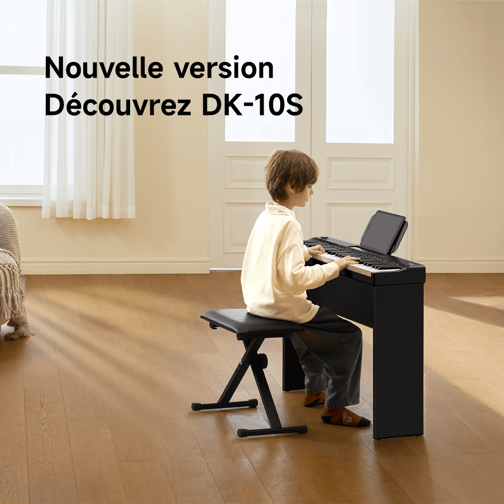 Nouvelle version de Donner : le clavier électronique parfait pour les débutants DK-10S avec touches lumineuses