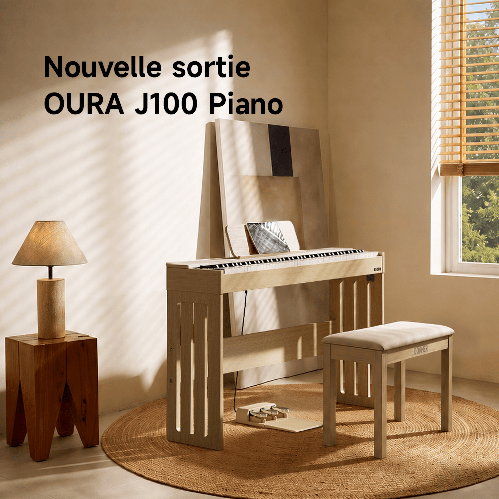 Nouvelle sortie: Piano numérique Donner OURA J100 | Design d'inspiration Japandi