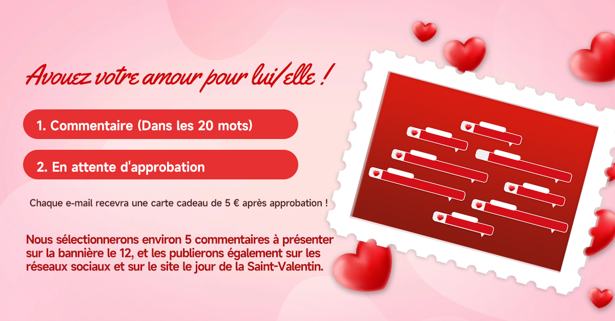 Avouez votre amour pour lui/elle !