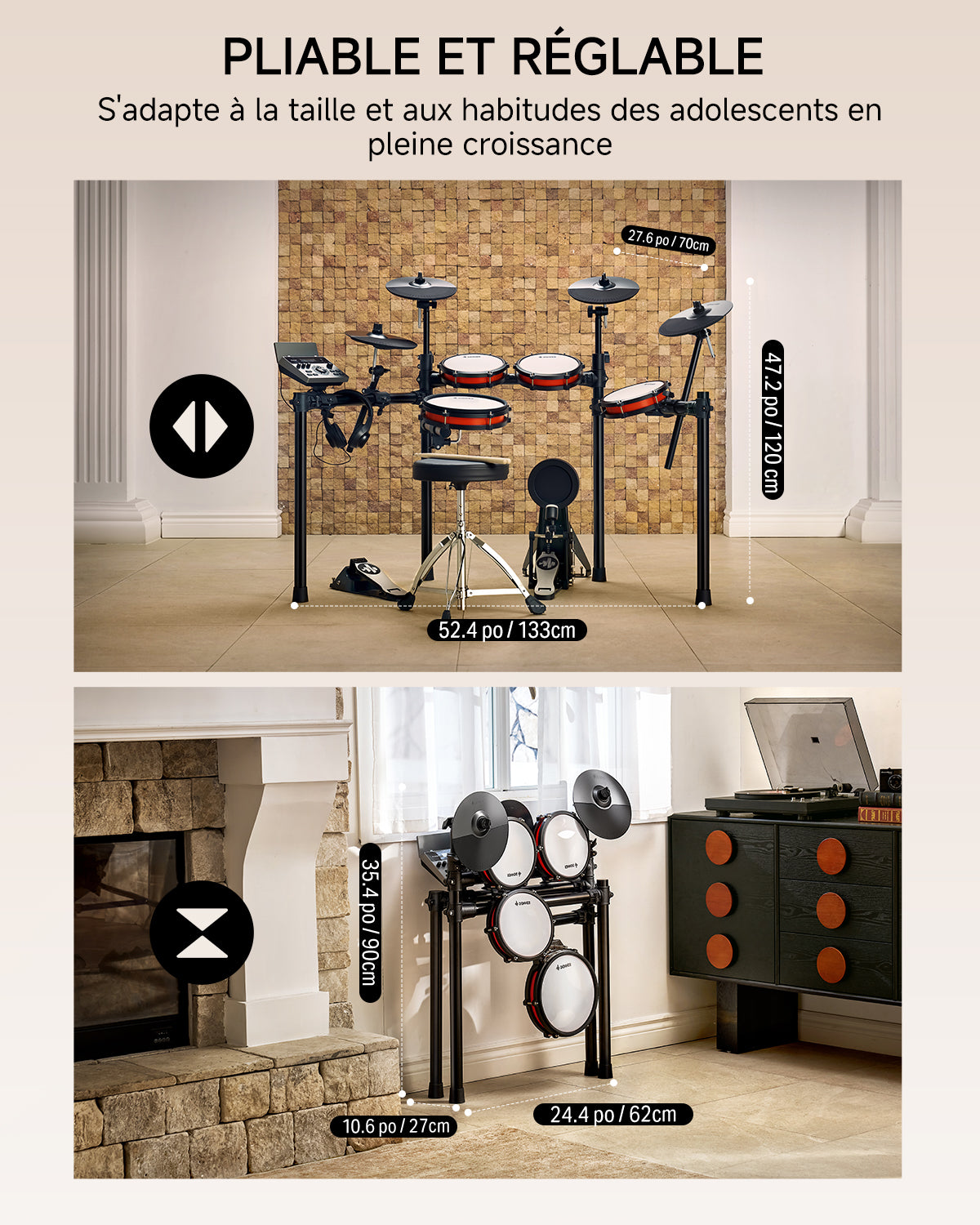 Donner DED-200 Batterie Électronique-Nouvelle 5 Tambours et 4 Cymbales##