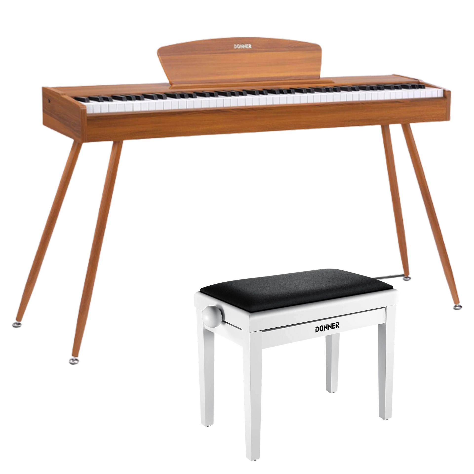 Donner DDP-80 Motif de Bois Piano Numérique-Son amélioré##
