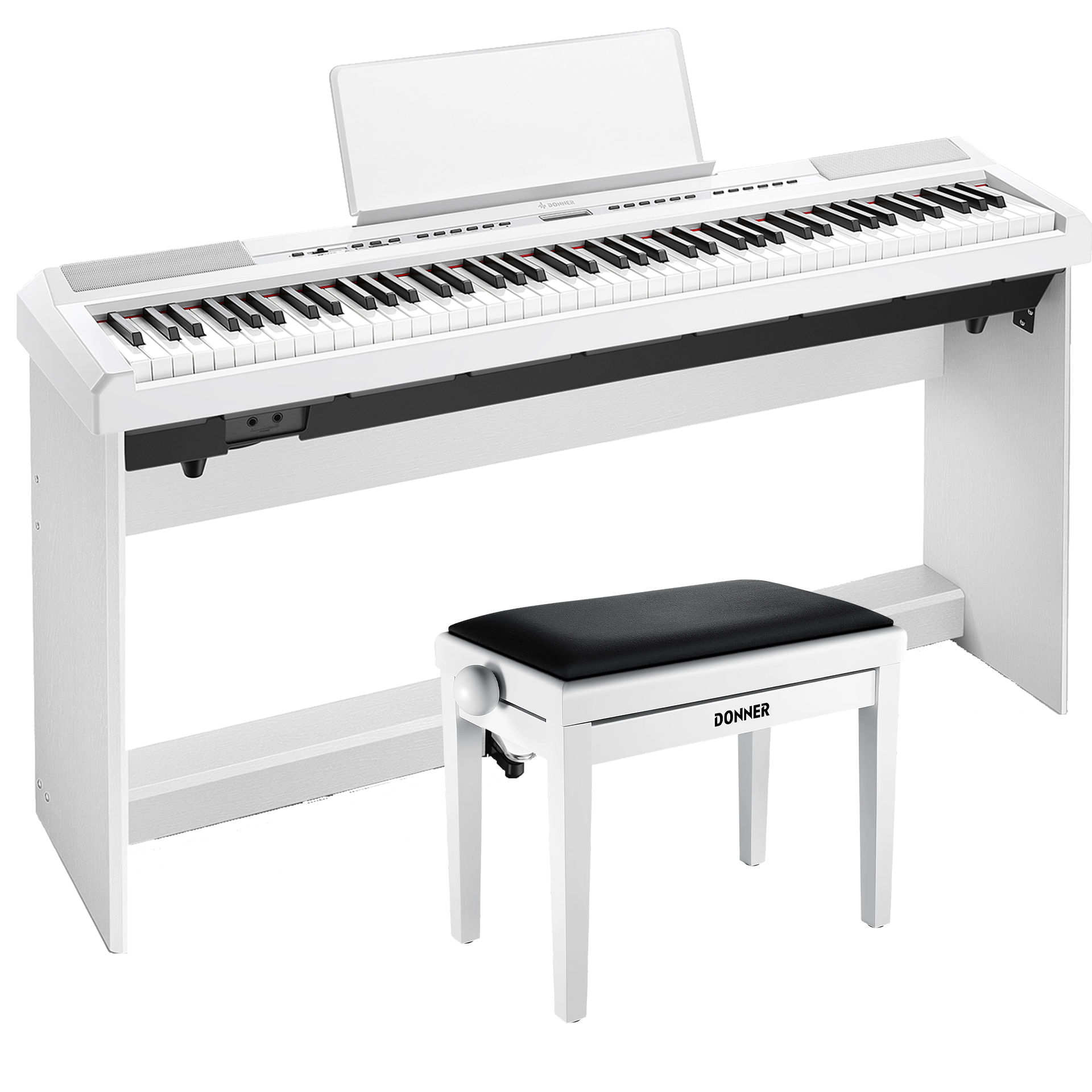 Donner DEP-20 lestées Piano Numerique-Blanc##