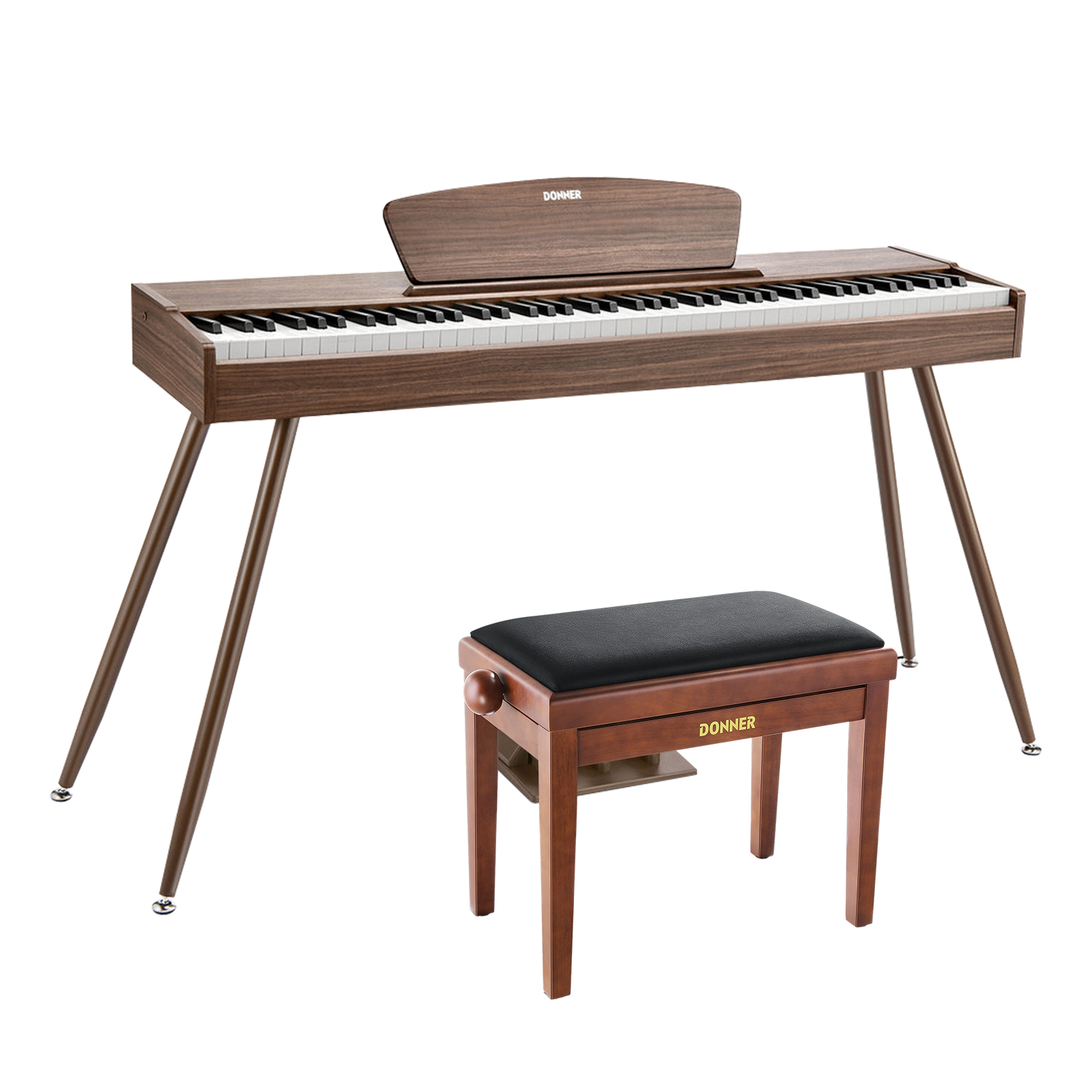 Donner DDP-80 Motif de Bois Piano Numérique-Noyer【Son amélioré】##