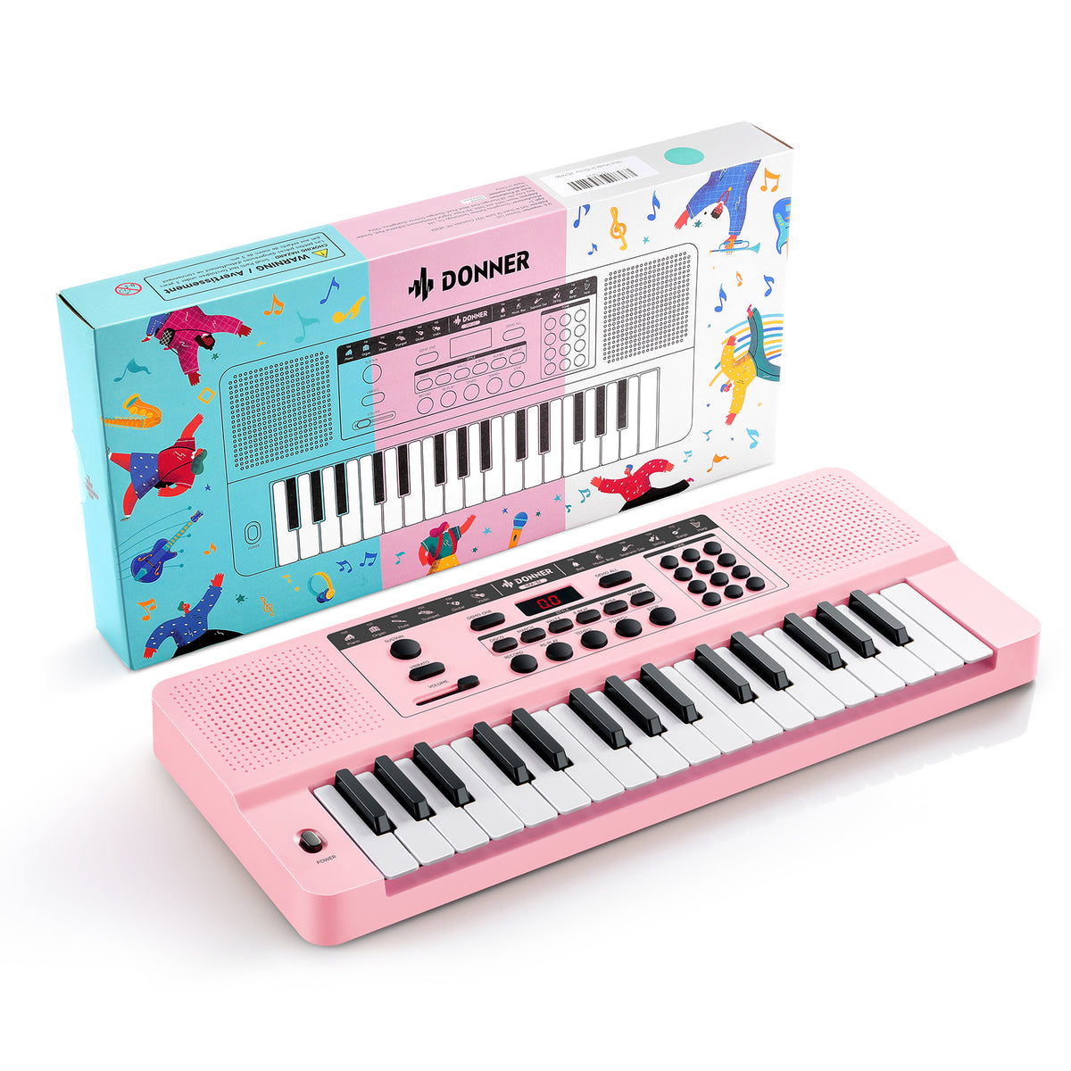 Donner DEK-32 à 32 touches Clavier électronique-KIDO 32 Touches Rose + DEK-32 Rose##