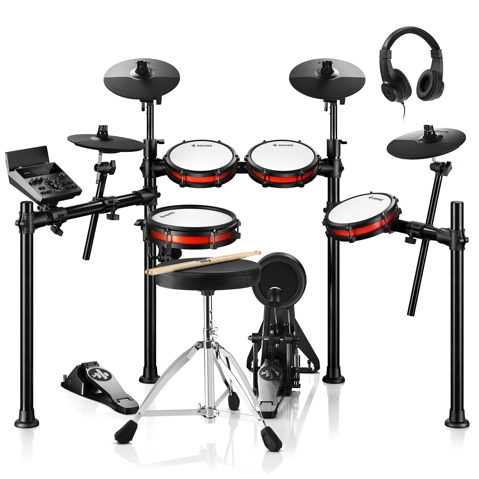 Donner DED-200 Batterie Électronique-Nouvelle 5 Tambours et 4 Cymbales##