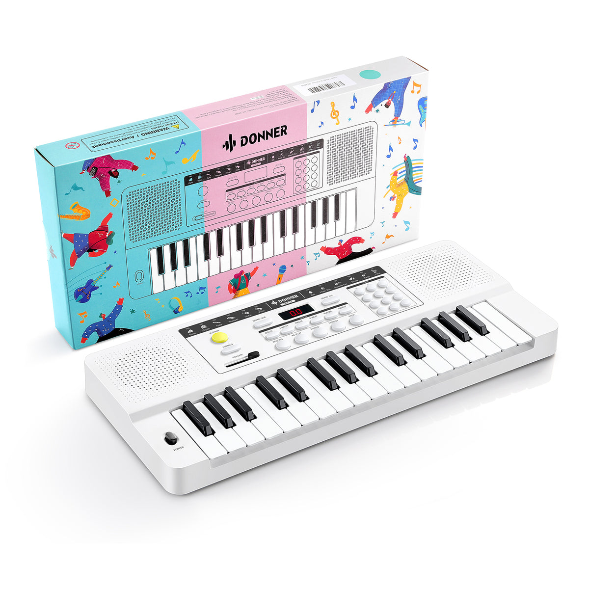 Donner DEK-32 à 32 touches Clavier électronique-KIDO 32 Touches Bleu + DEK-32 Blanc##