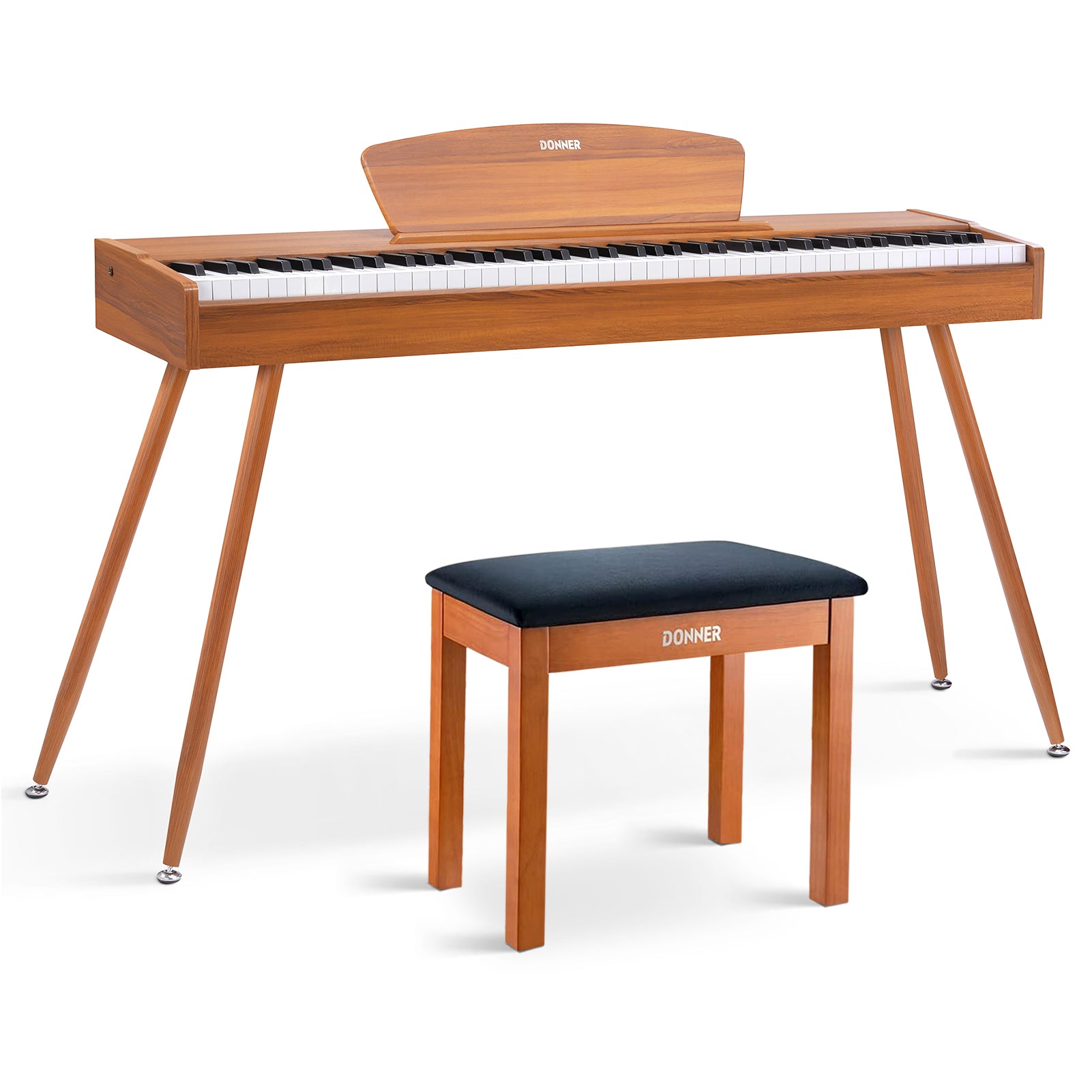 Donner DDP-80 Motif de Bois Piano Numérique-Son amélioré##