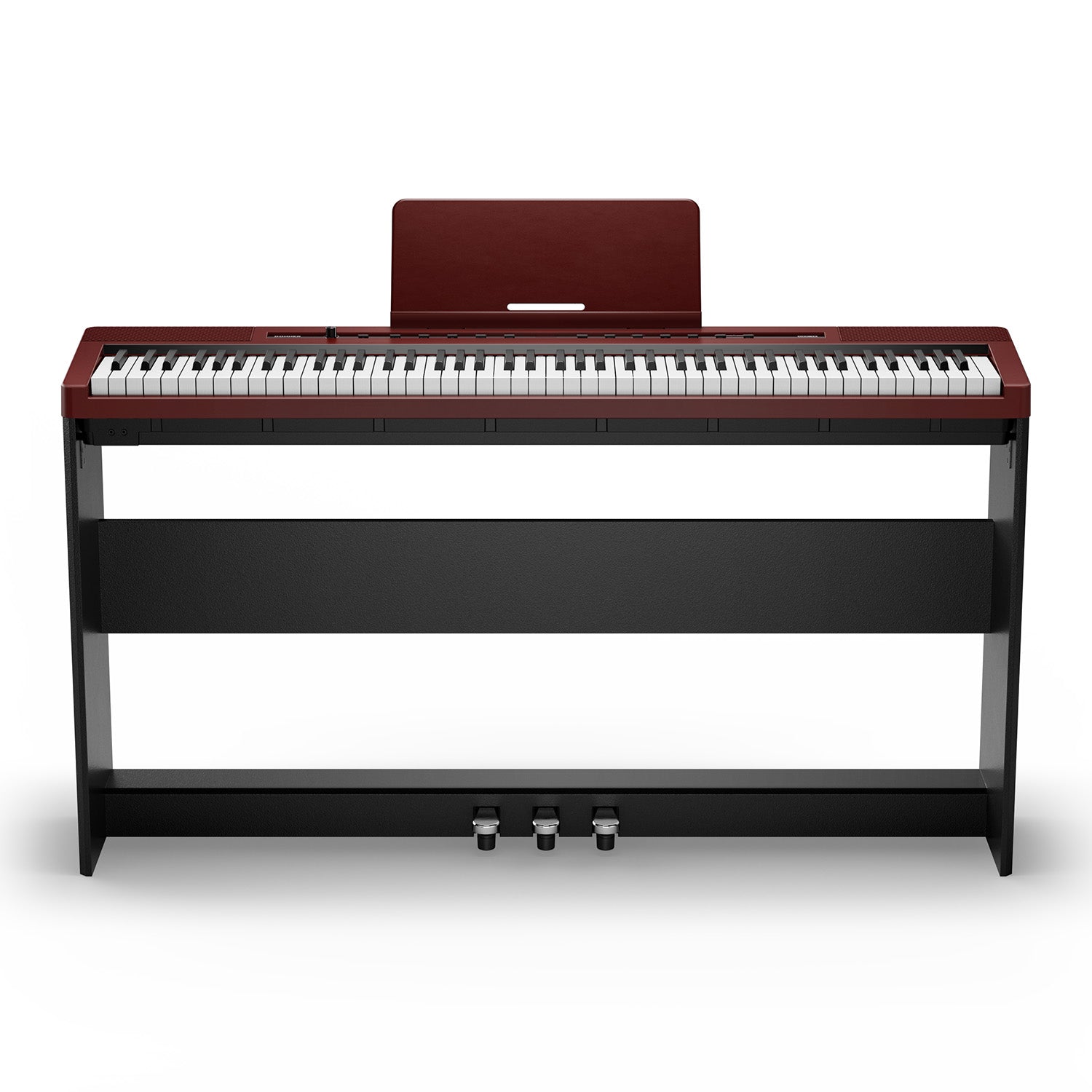 Piano numérique Donner DEP-16S avec support en bois (rouge)