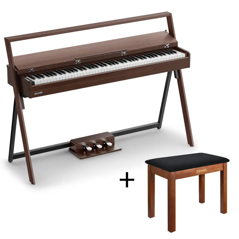 Donner OURA™ R300 Professionnel Piano Numérique-Gris-brun##