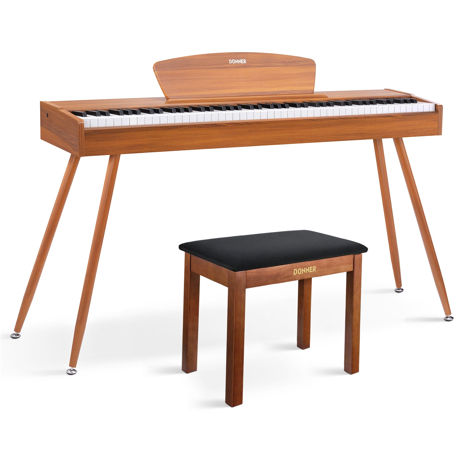 Donner DDP-80 Motif de Bois Piano Numérique-Son amélioré##