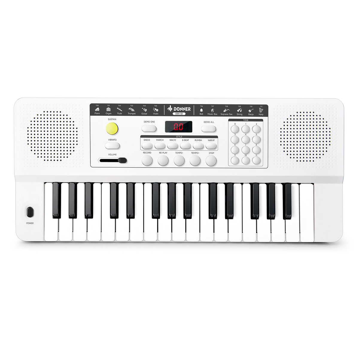Donner DEK-32 à 32 touches Clavier électronique-KIDO 32 Touches Bleu + DEK-32 Blanc##