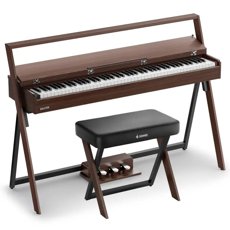 Donner OURA™ R300 Professionnel Piano Numérique-Gris-brun##