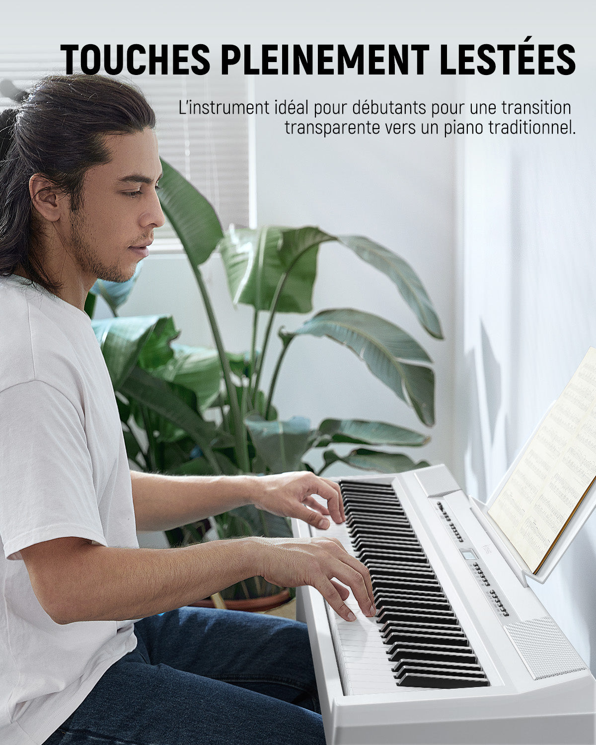 Donner DEP-20 lestées Piano Numerique-Blanc##