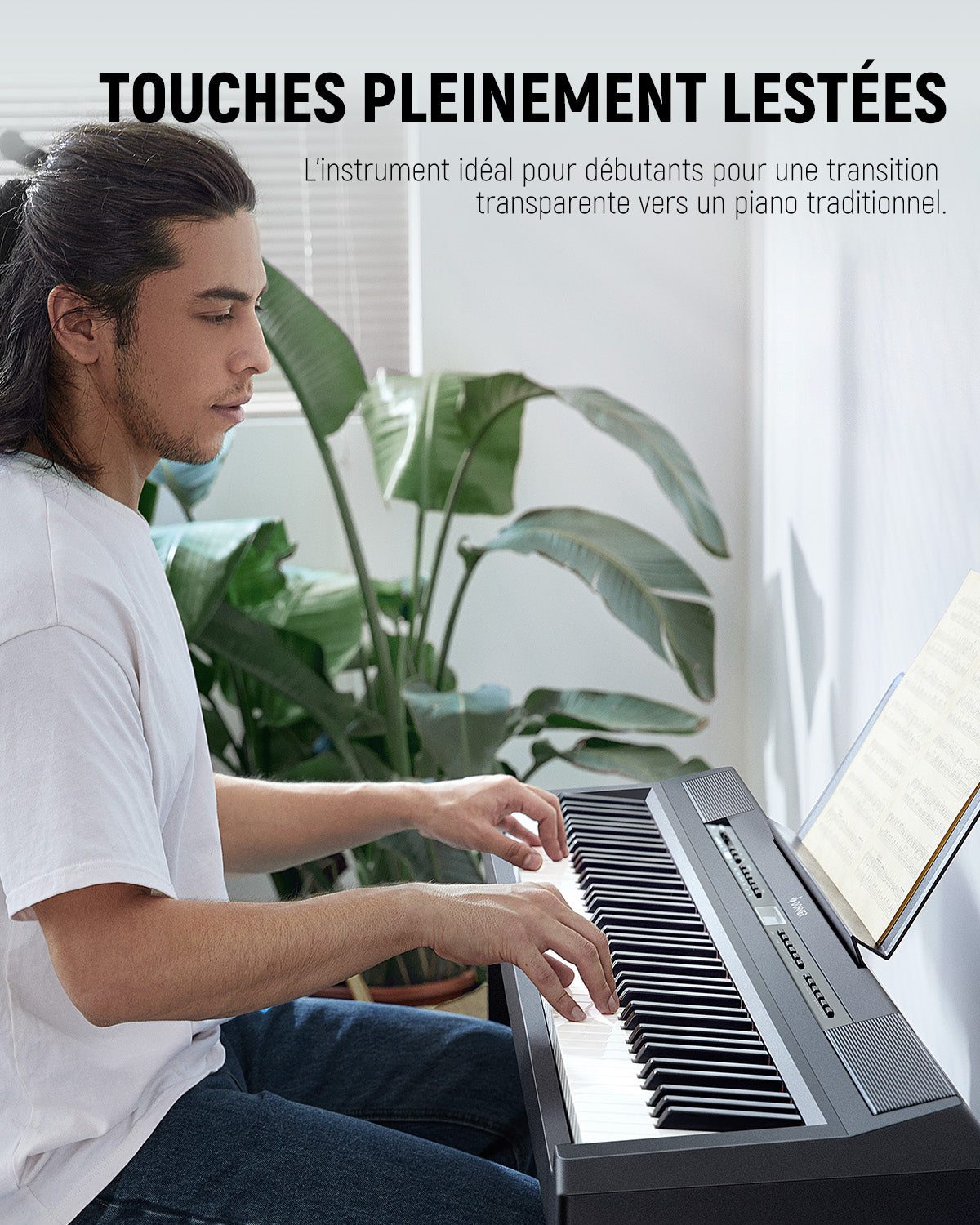 Donner DEP-20 lestées Piano Numerique-Noir##