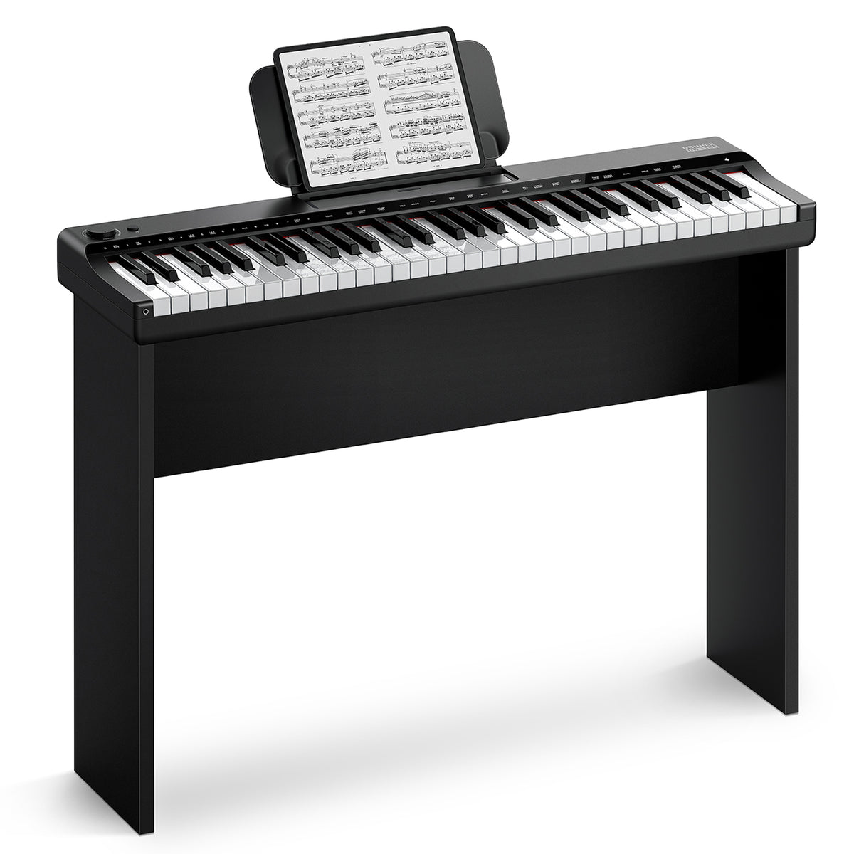 Cocoarm Piano Électrique Mini 61 Touches, Clavier Électronique Portable avec Microphone pour Enfants Débutants, 6 Chansons Démo 16 Tons 6 Rythmes