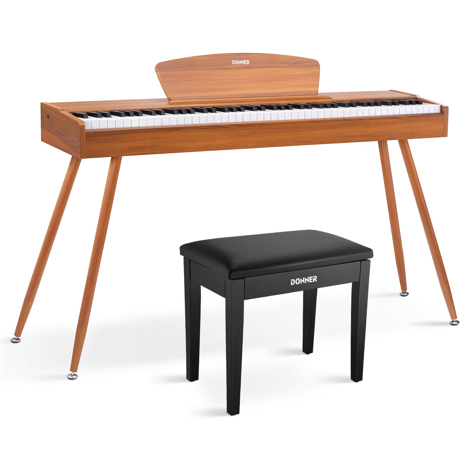 Donner DDP-80 Motif de Bois Piano Numérique-Son amélioré##
