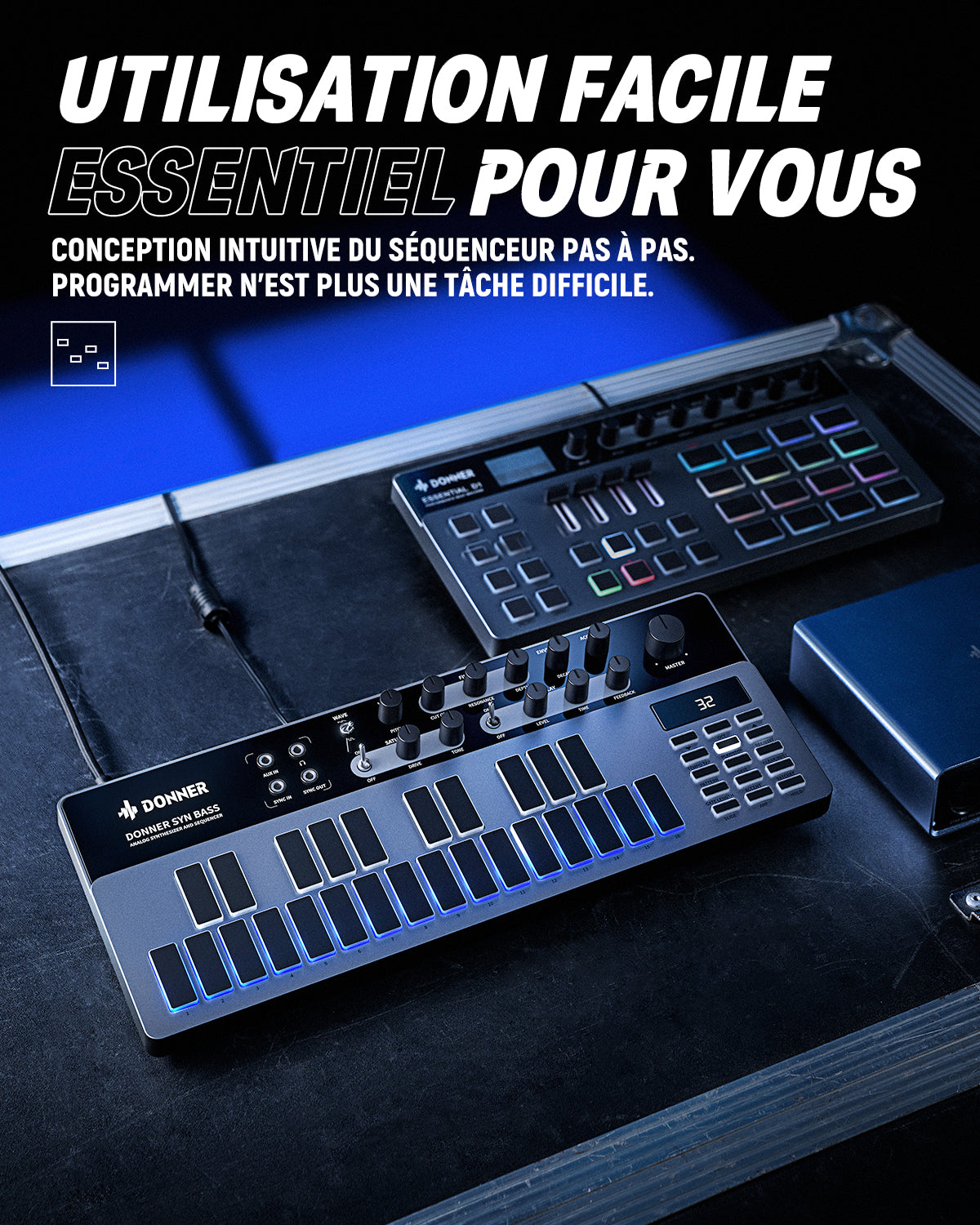 Donner Essential B1 Synthétiseur de basse analogique