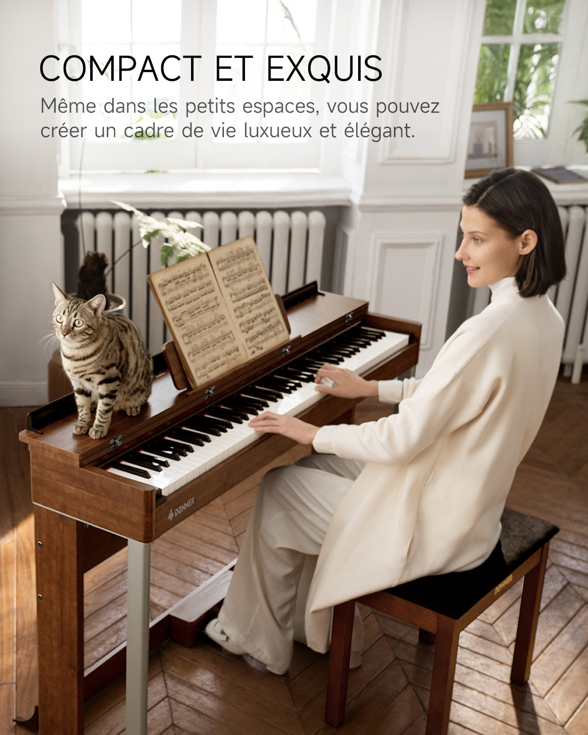 Donner DDP-200 Piano numérique avec mécanisme de marteau gradué-DDP-200 MK2##