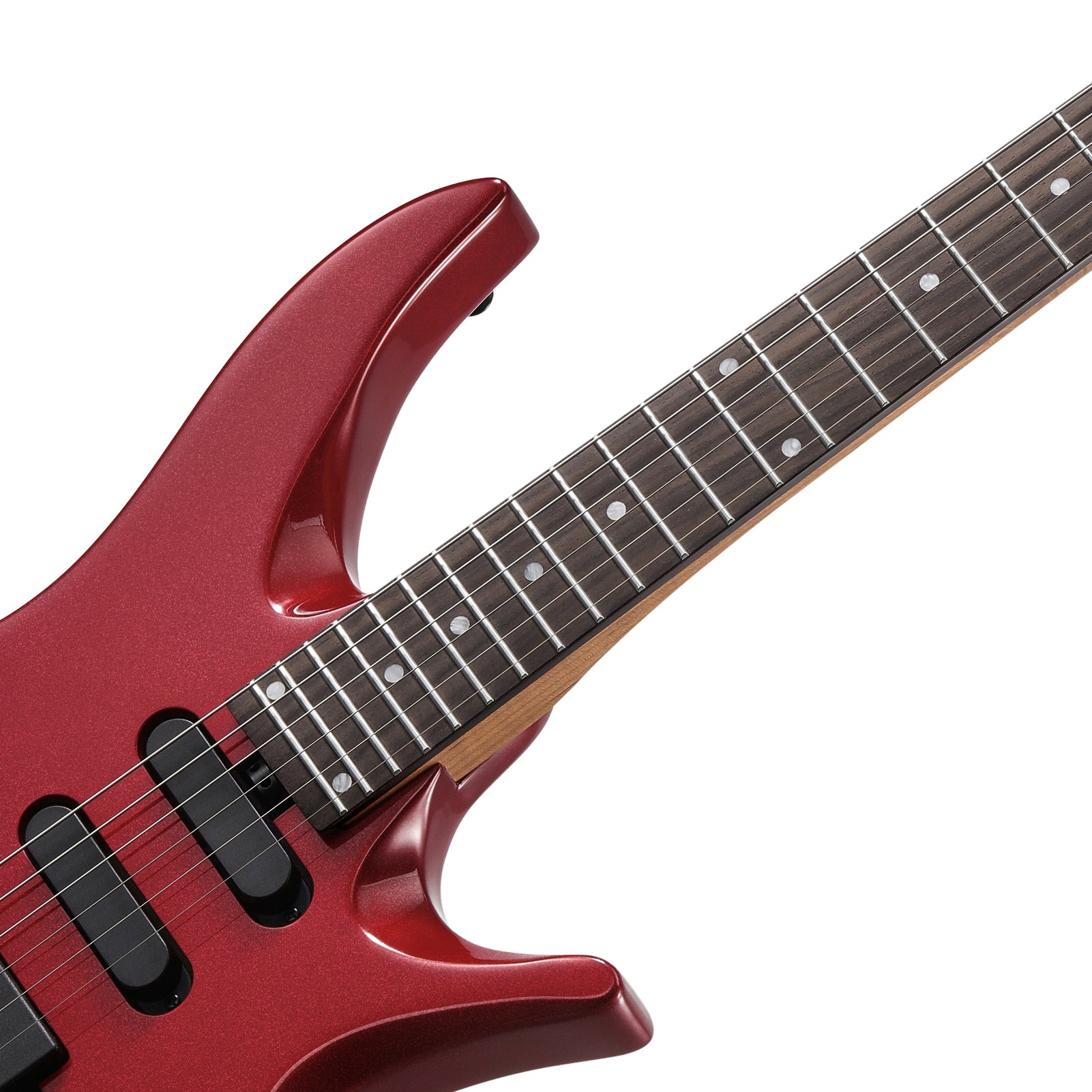 Donner HLX-500 Guitare Électrique Moderne Sans Tête-Rouge métallisé##