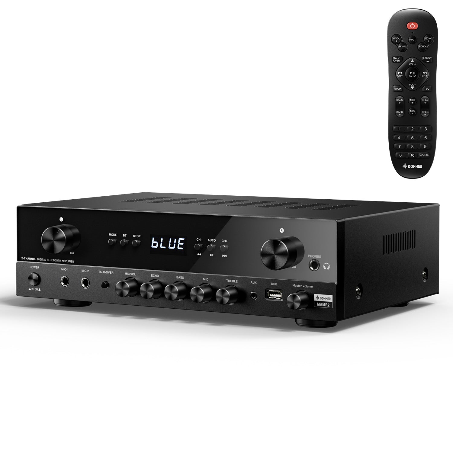 Donner MAMP2 Puissant Amplificateur 2 Canaux