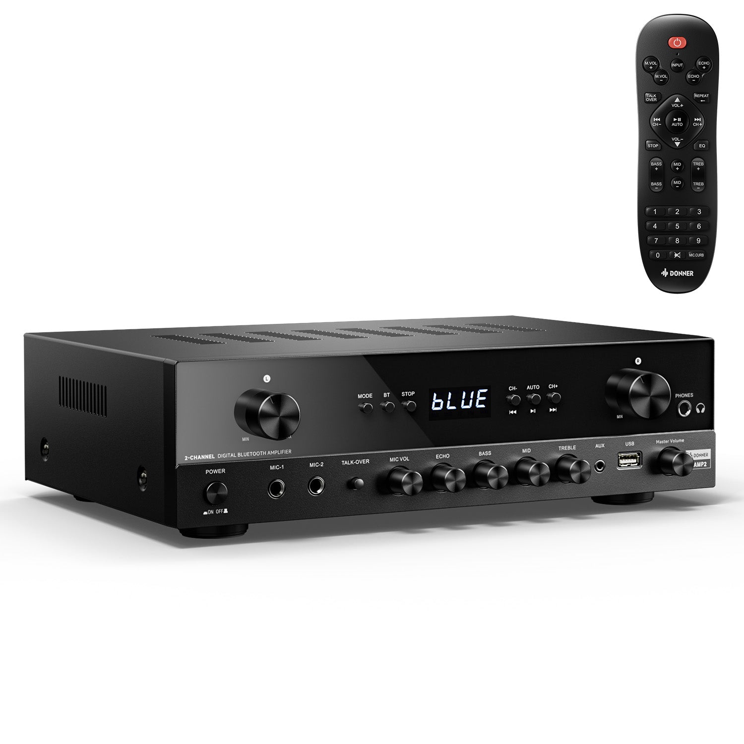 Donner MAMP2 Puissant Amplificateur 2 Canaux