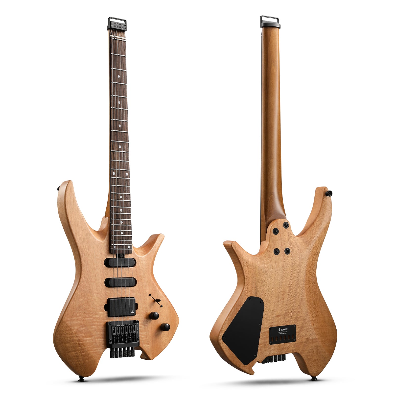 Donner NHL-500 Guitare Électrique Sans Tête-Bois naturel##