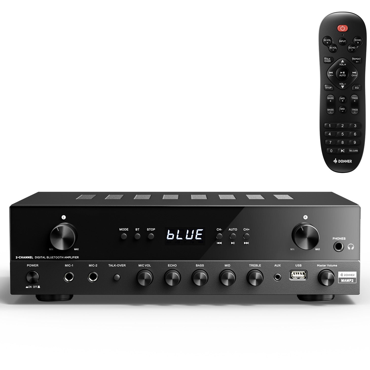 Donner MAMP2 Puissant Amplificateur 2 Canaux