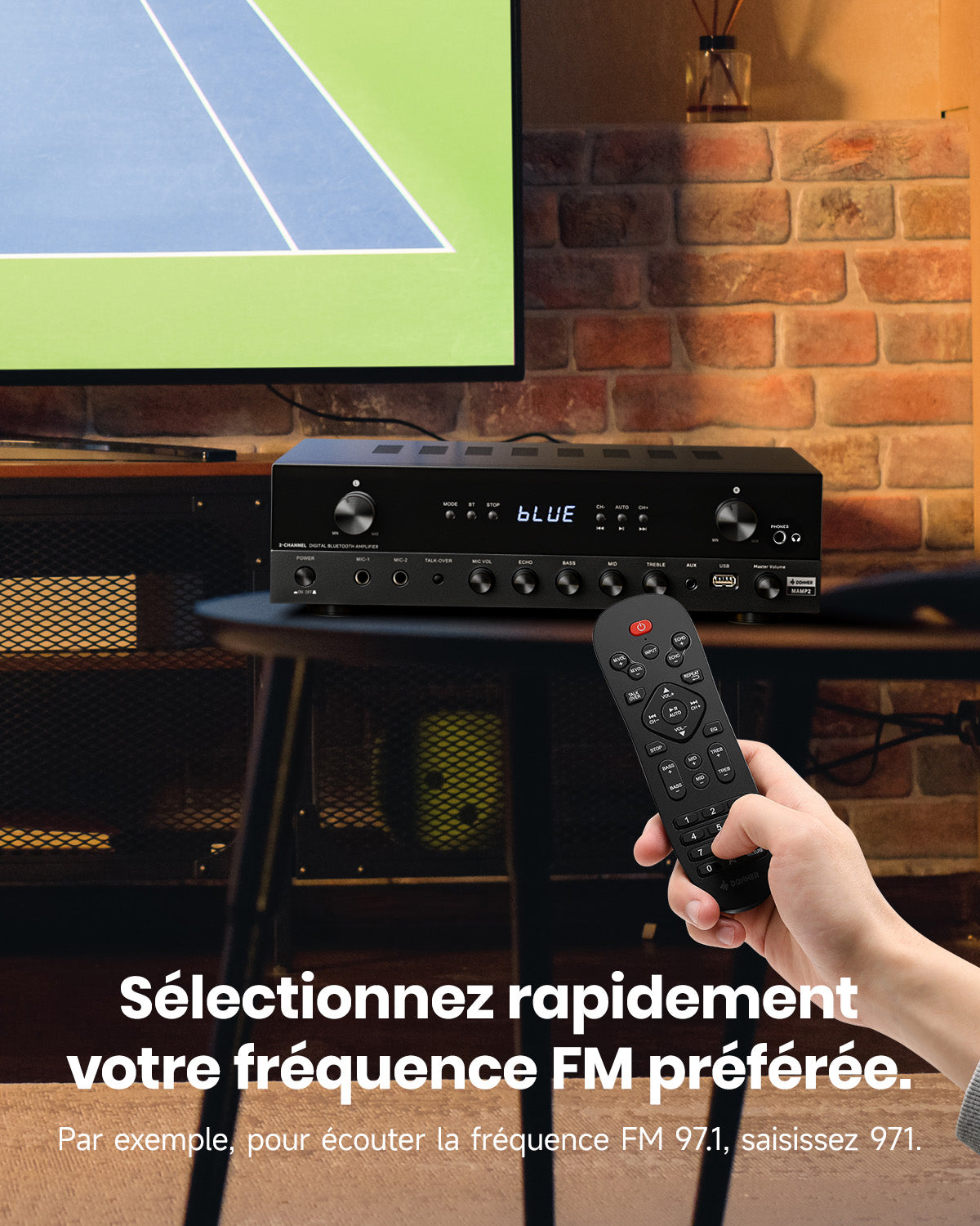 Donner MAMP2 Puissant Amplificateur 2 Canaux
