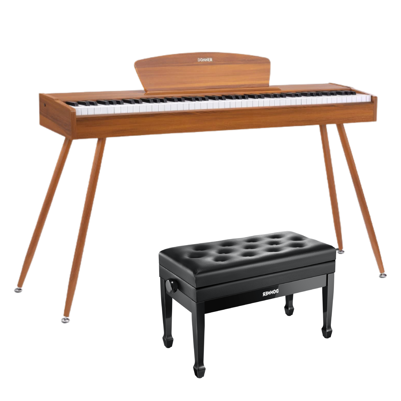 Donner DDP-80 Motif de Bois Piano Numérique-Bois naturel##