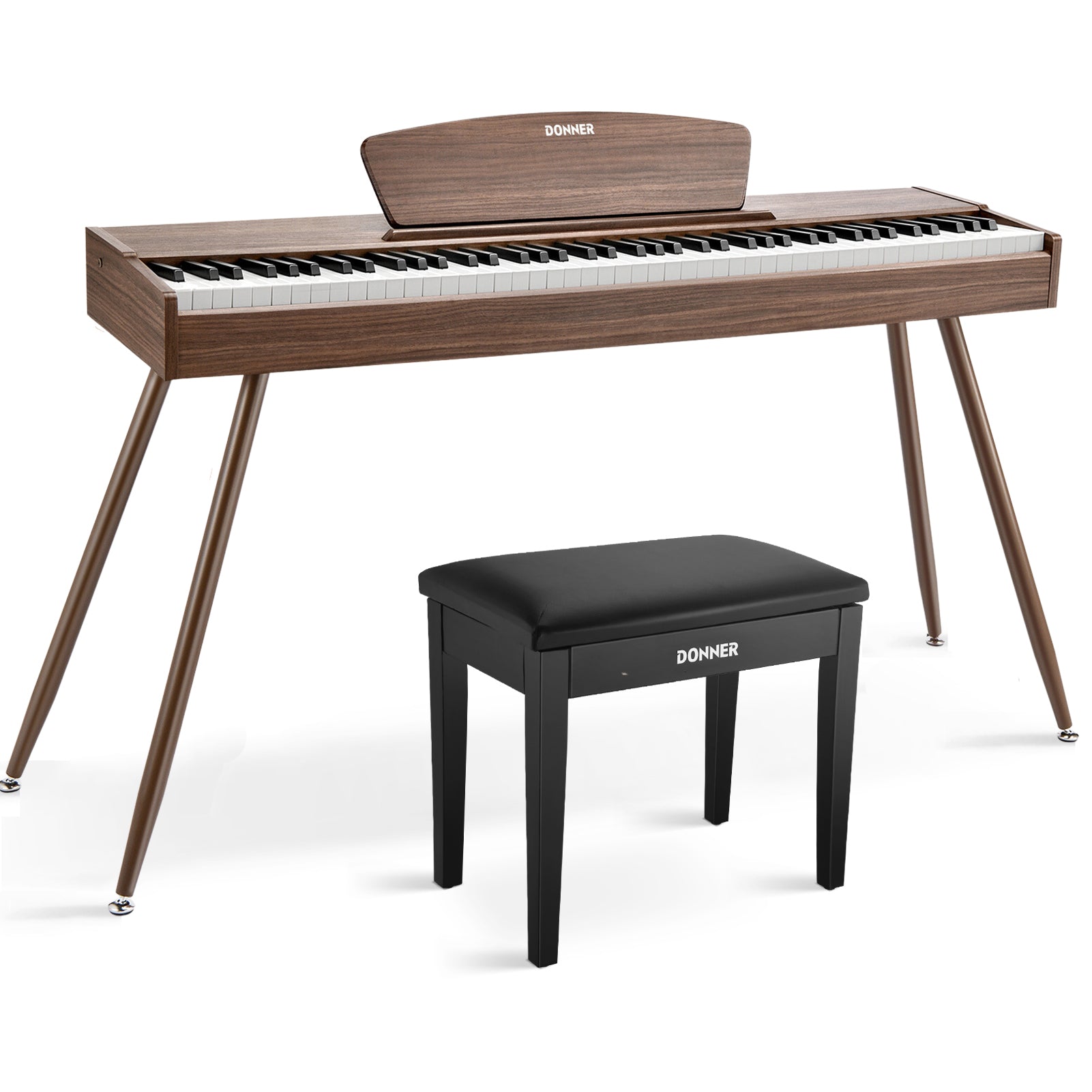 Donner DDP-80 Motif de Bois Piano Numérique-Noyer##