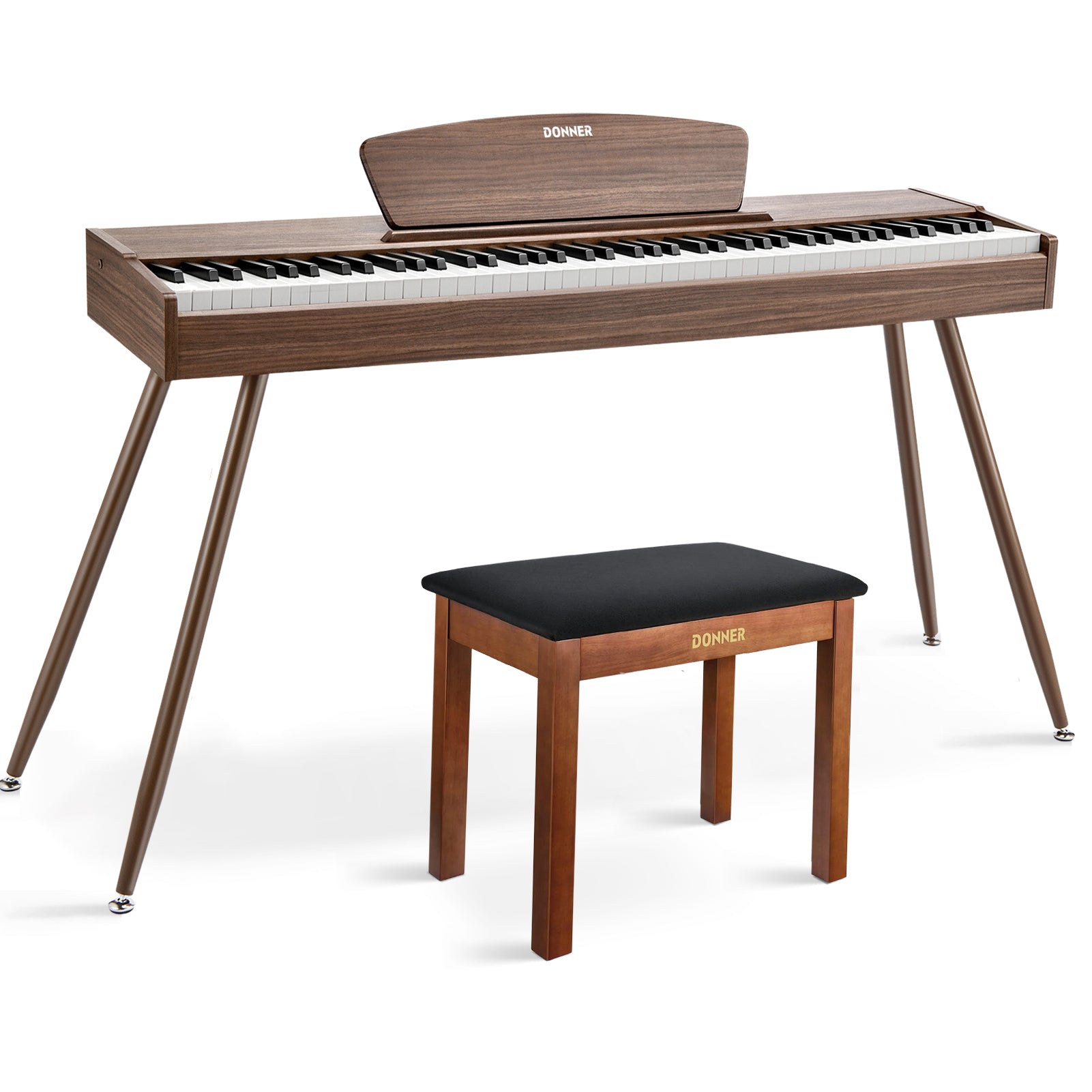 Donner DDP-80 Motif de Bois Piano Numérique-Noyer##