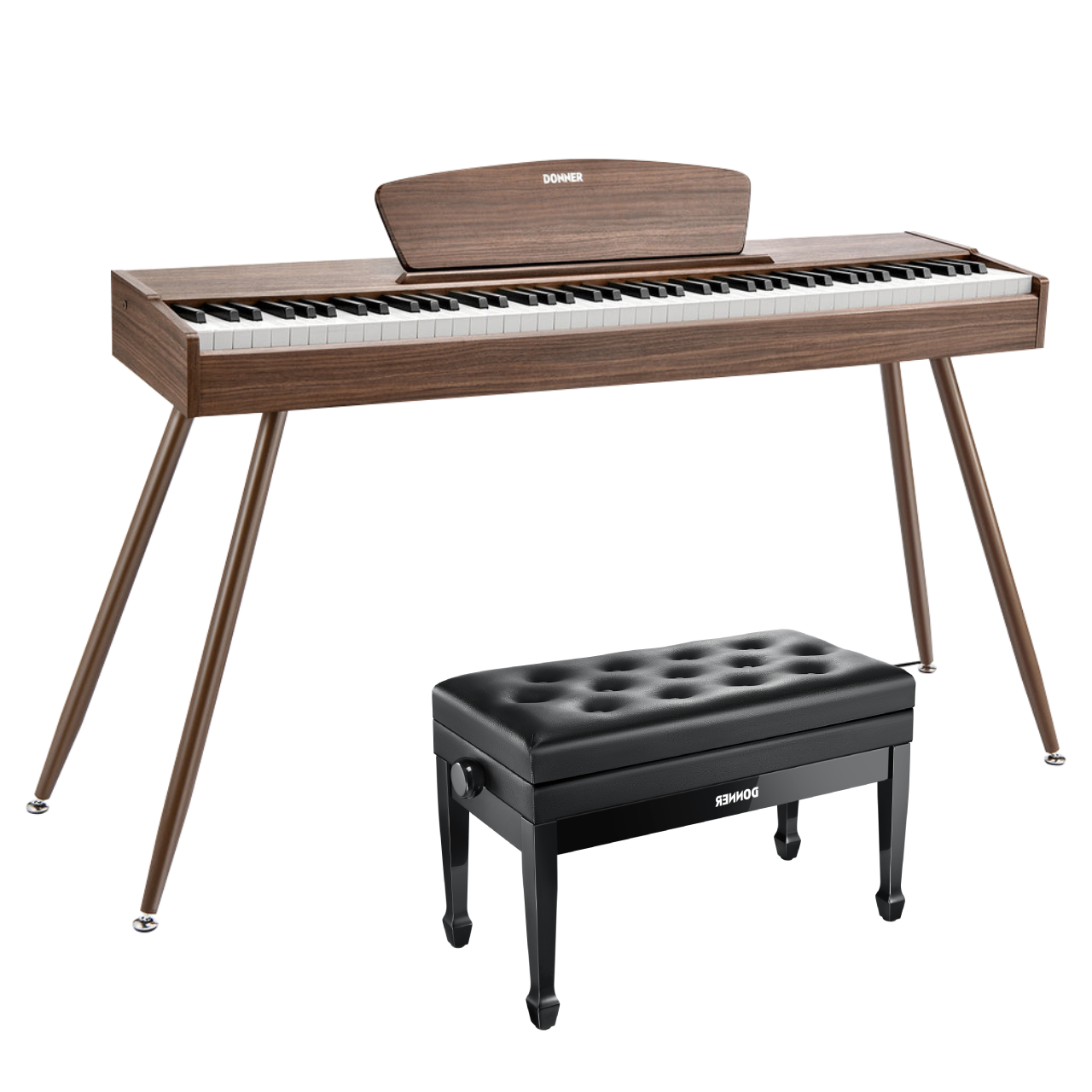Donner DDP-80 Motif de Bois Piano Numérique-Noyer##