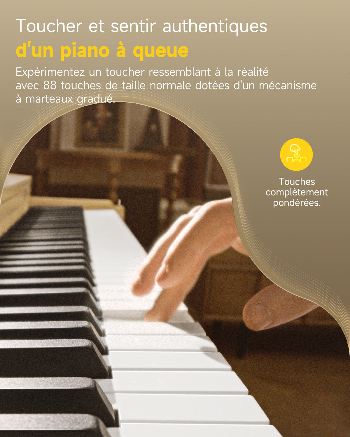 Donner OURA™ R300 Professionnel Piano Numérique-Bois clair##