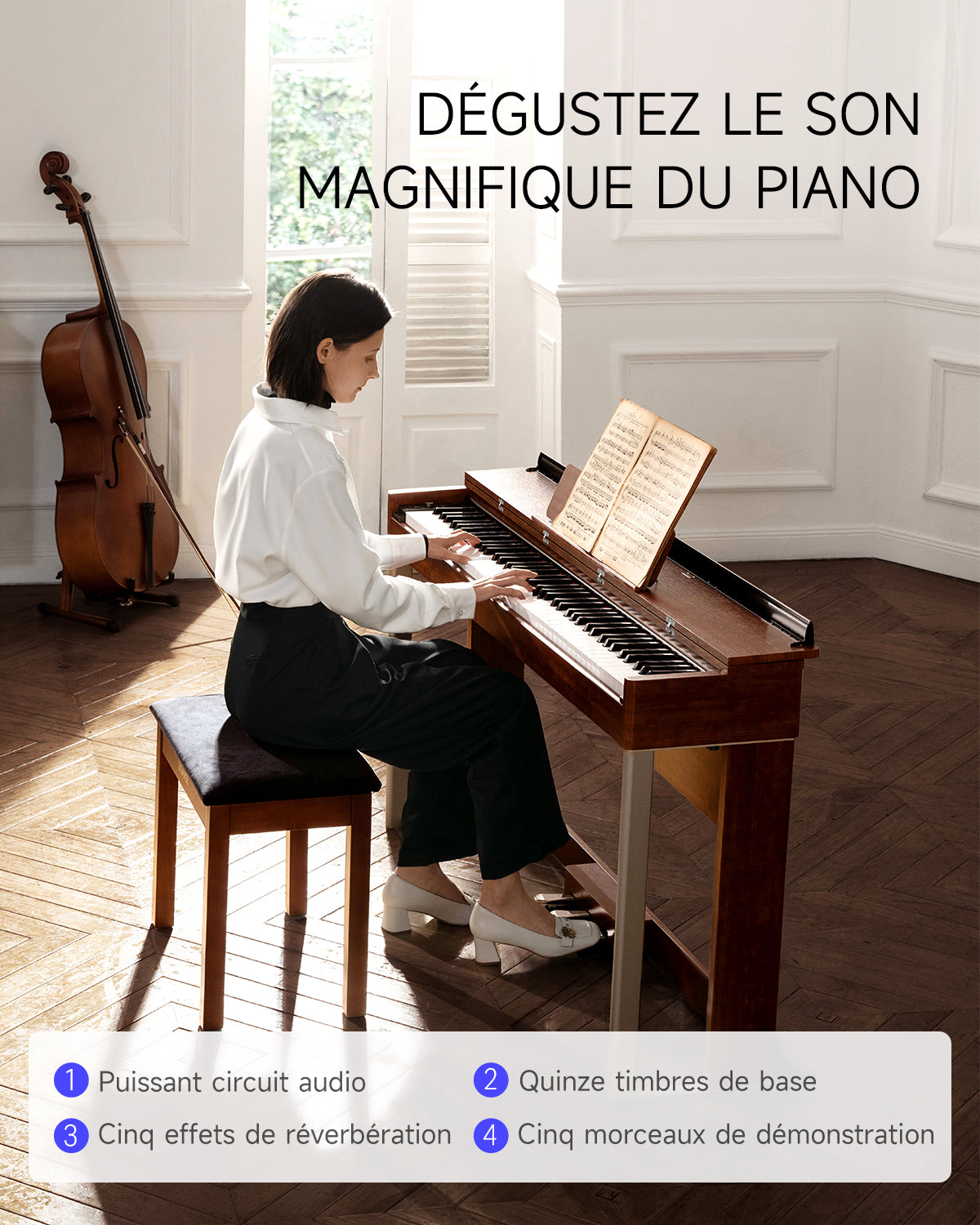 Donner DDP-200 Piano numérique avec mécanisme de marteau gradué-DDP-200 MK2##