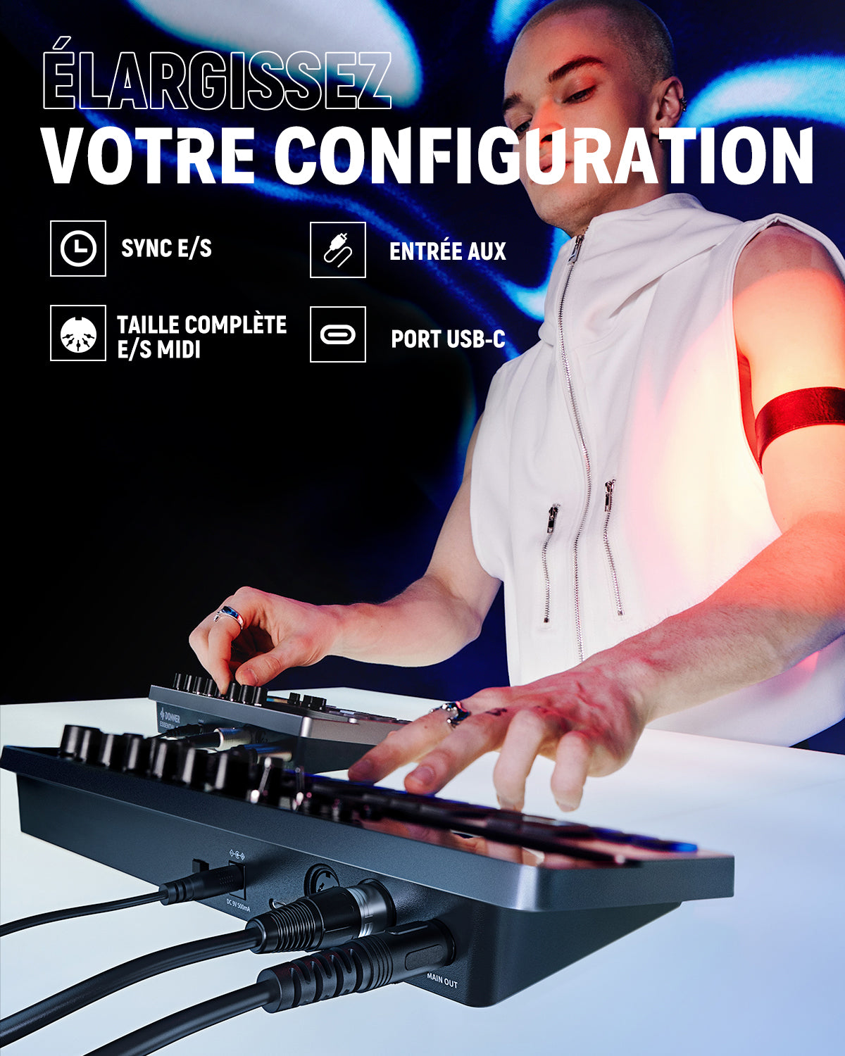Donner Essential B1 Synthétiseur de basse analogique