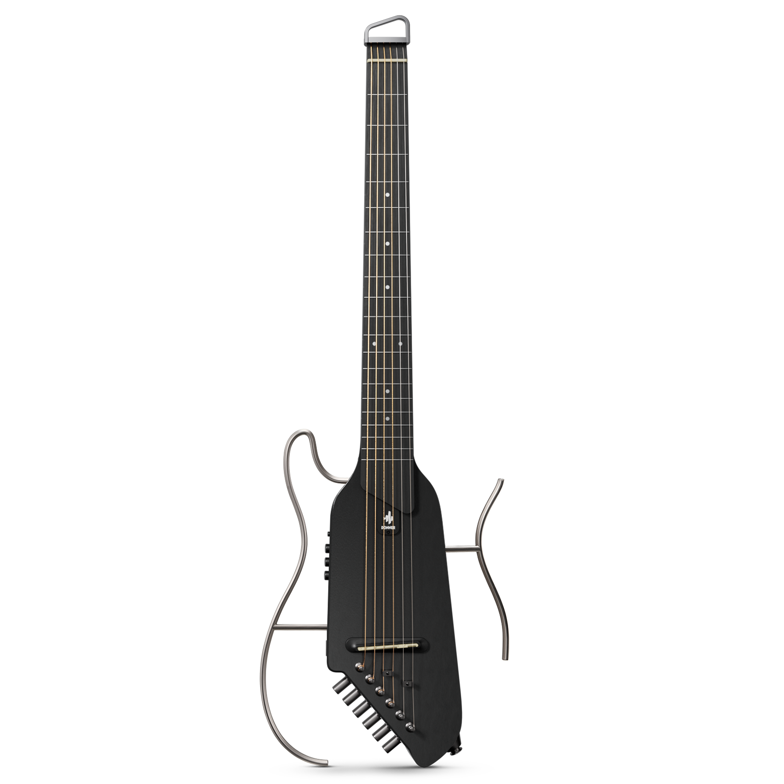 Donner HUSH™ I Guitare de Voyage Ultra-Légère-Noir##