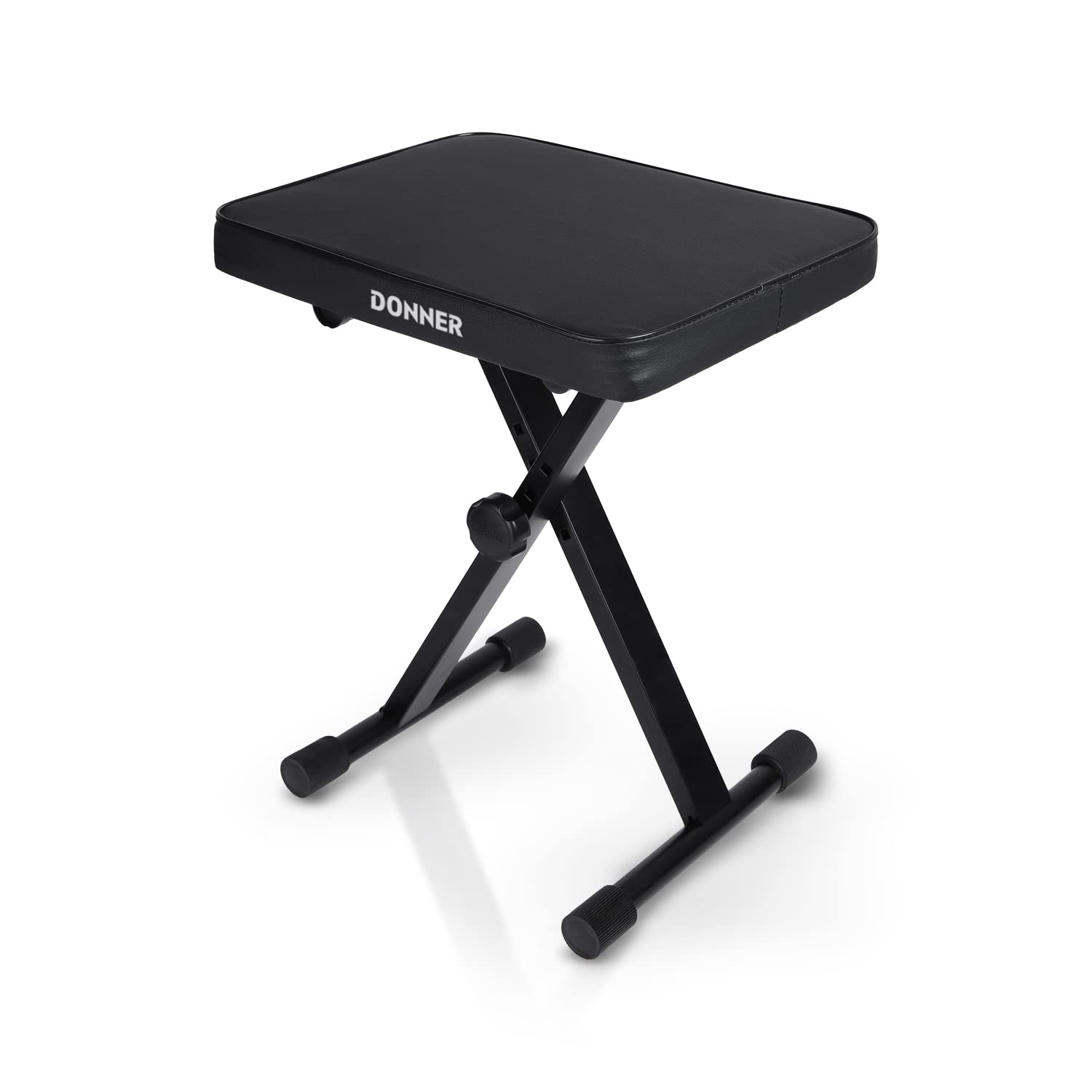 Donner Tabouret de piano en forme de X réglable en hauteur
