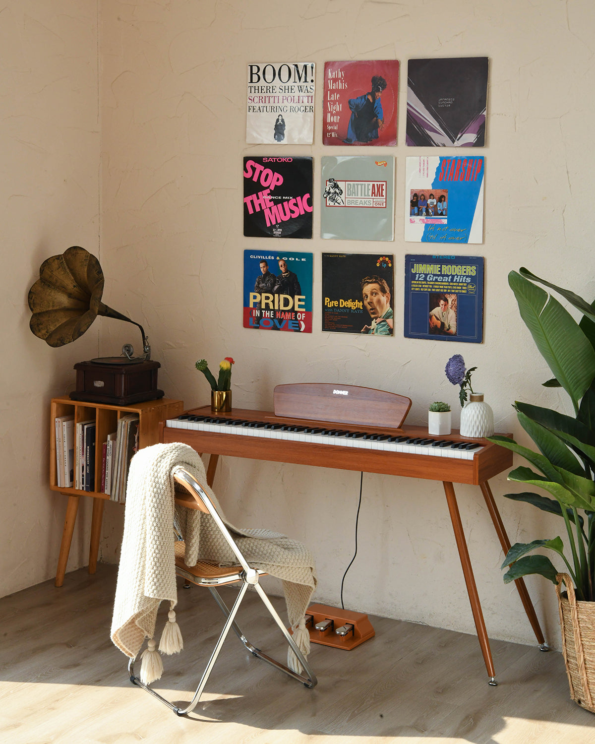 Donner DDP-80 Motif de Bois Piano Numérique-Son amélioré##