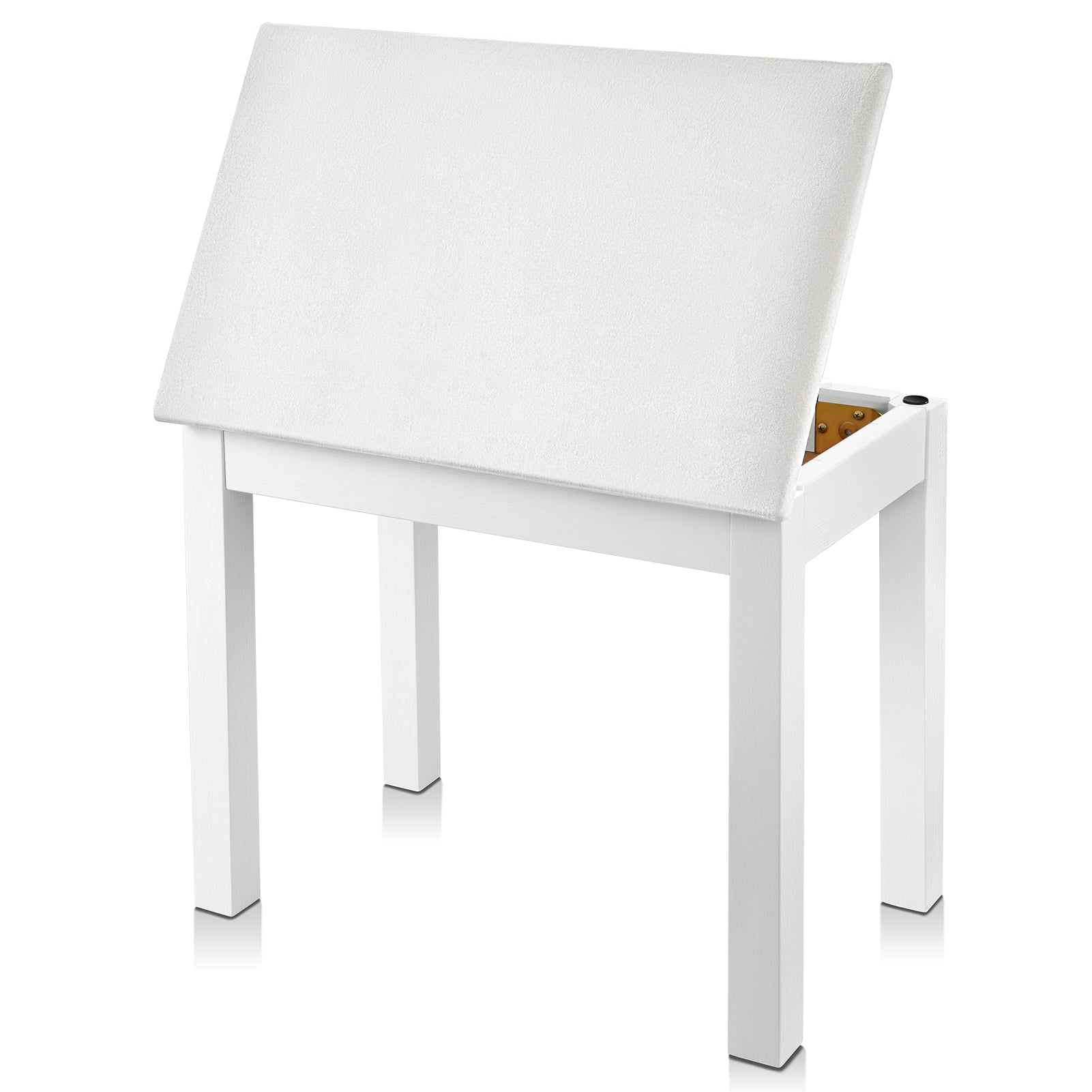 Donner DKB-10 Bois Massif Banc Piano avec Rangement-Blanc##