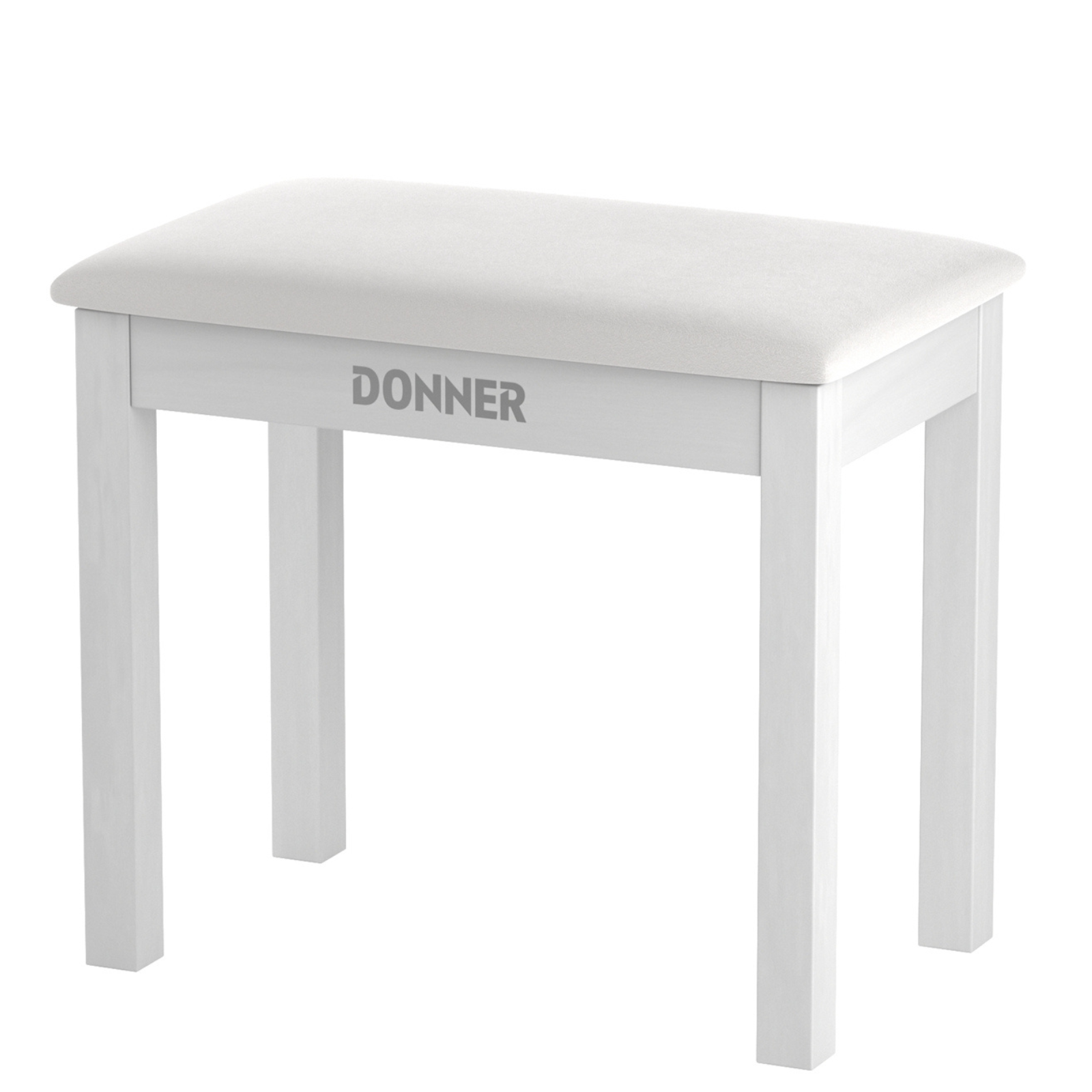 Donner DKB-10 Bois Massif Banc Piano avec Rangement-Blanc##