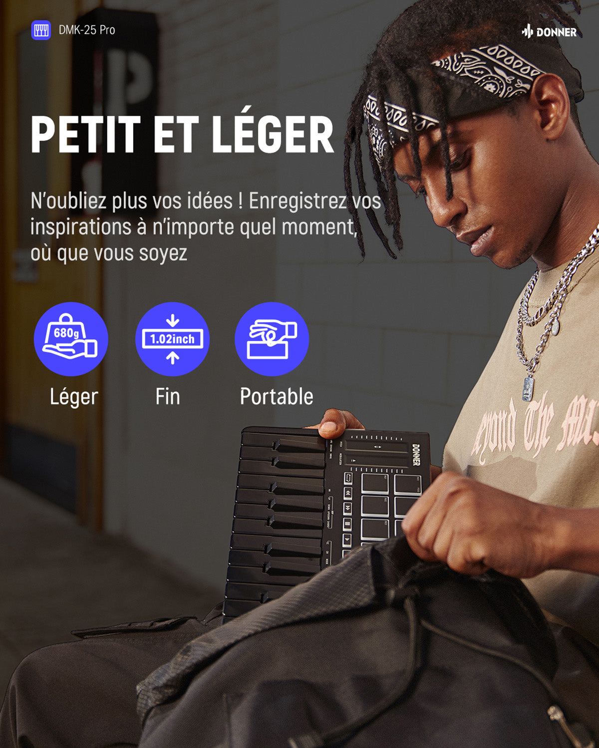 Donner DMK-25 Pro Clavier MIDI
