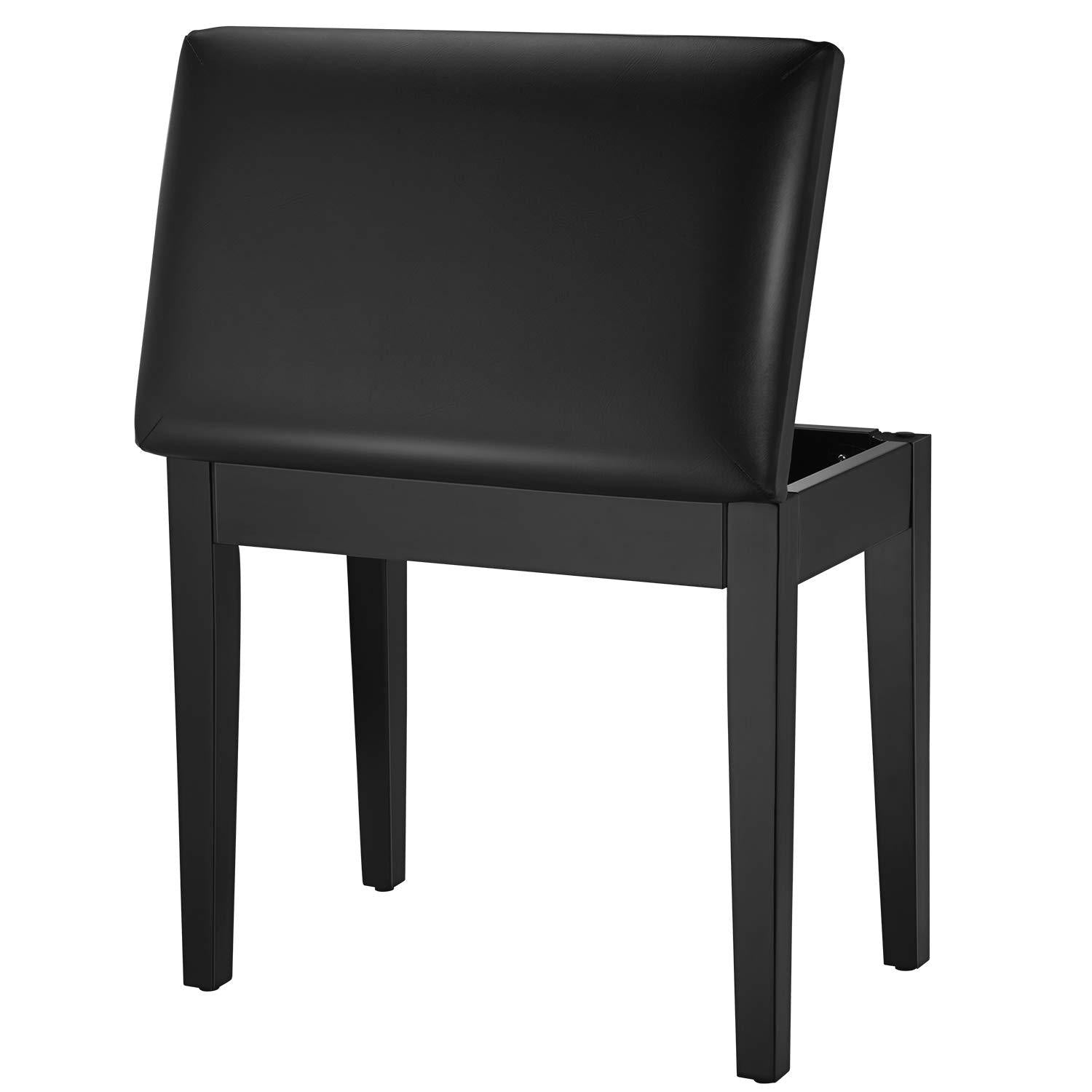 Donner Bois Massif Banc Piano avec Rangement