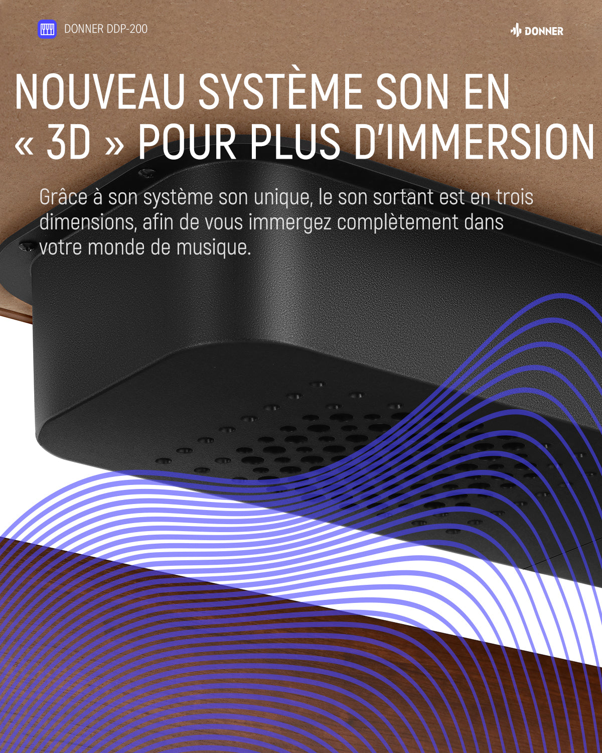 Donner DDP-200 Piano numérique avec mécanisme de marteau gradué