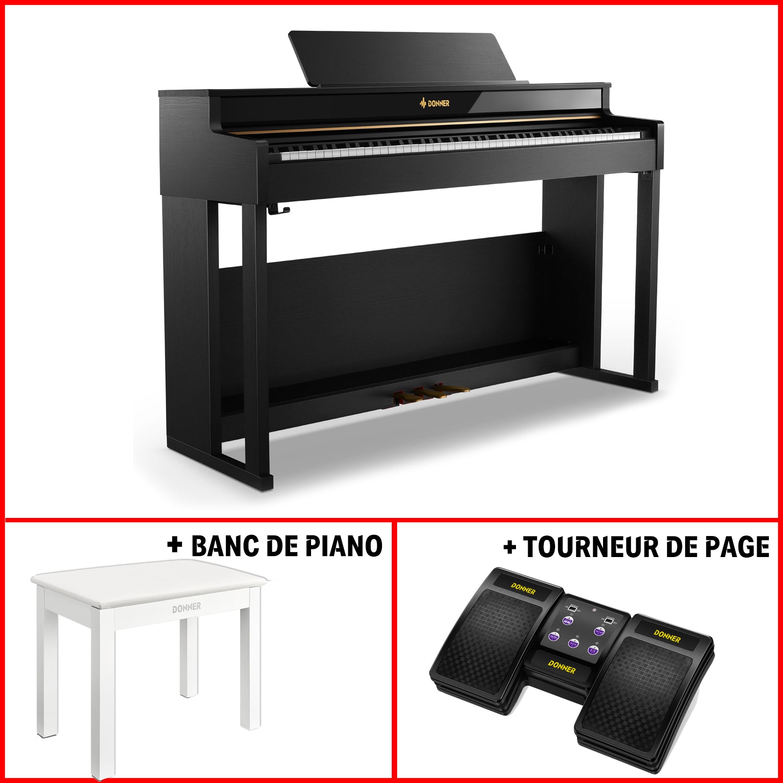Donner DDP-400 Piano Numérique à Touches Pondérées