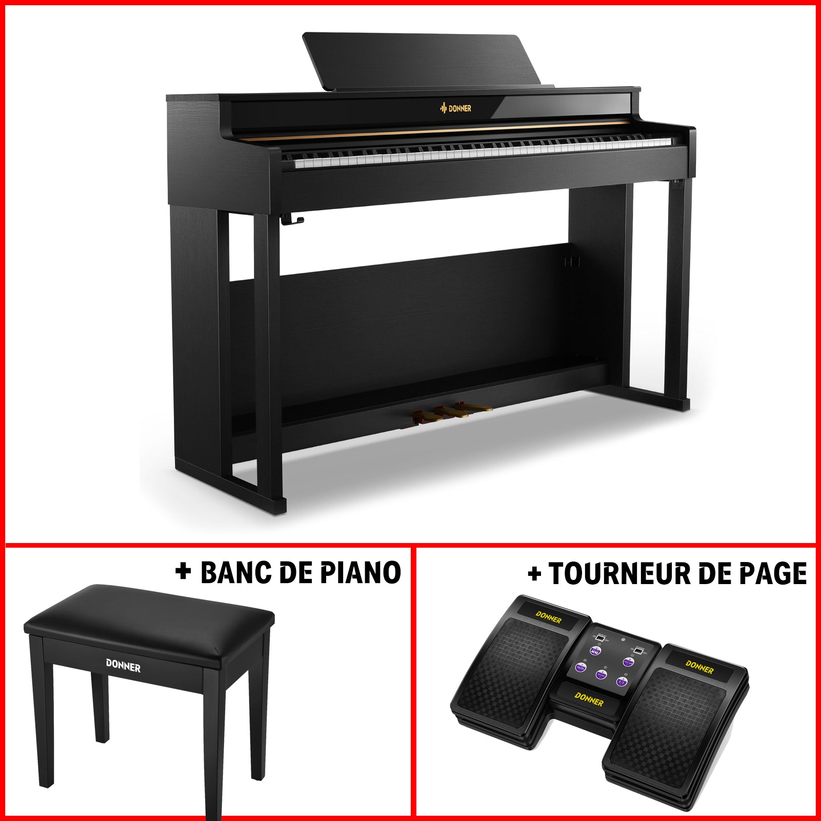 Donner DDP-400 Piano Numérique à Touches Pondérées