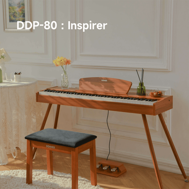 Donner DDP-80 : un piano numérique en bois de style vintage doté d'une technologie sonore experte