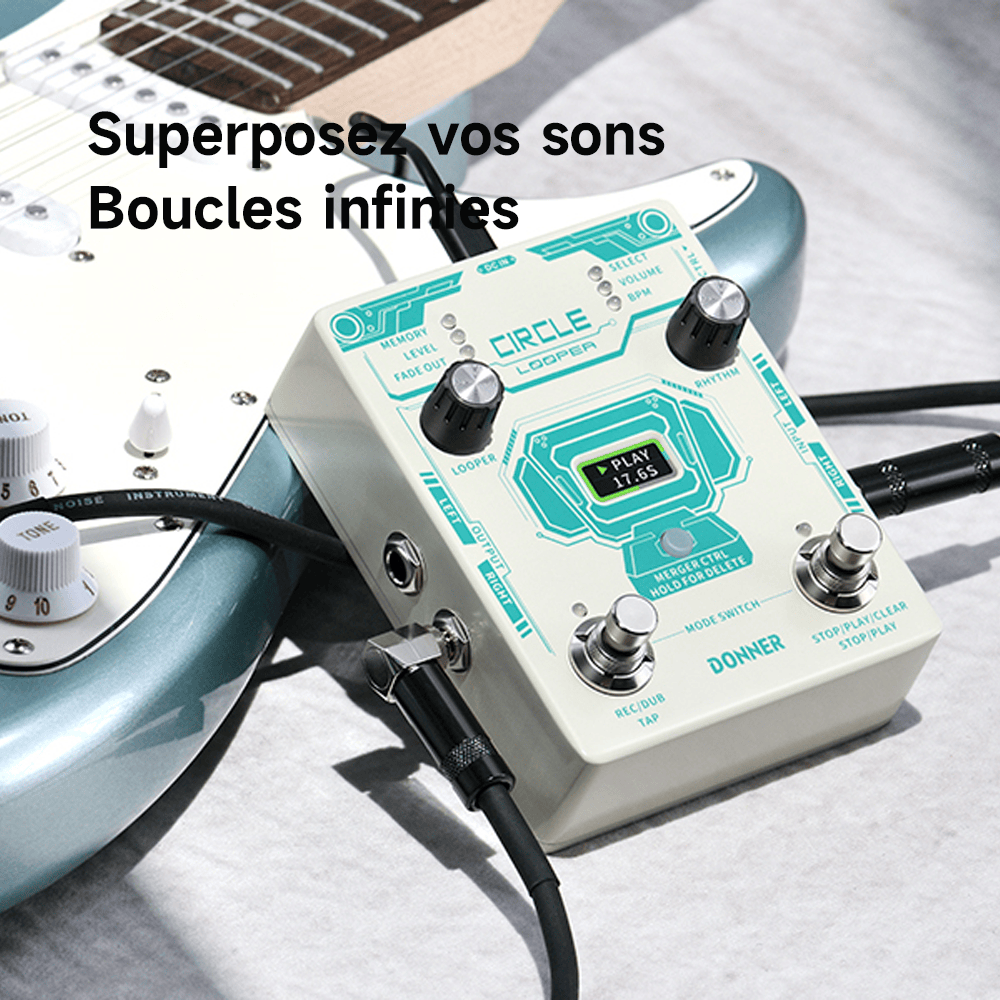 Libérez votre potentiel créatif avec la pédale Donner Circle Looper