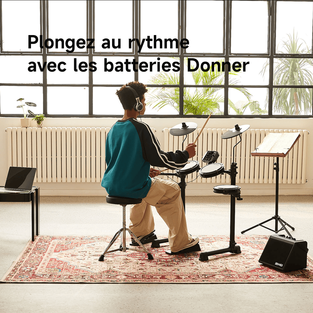 Entrez dans le rythme : maîtrisez la batterie électronique avec Donner DED-80 et DED-200